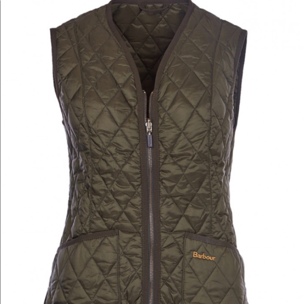 NWOT- Ladies Quilted Barbour Vest - Olive